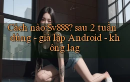 Cách nào Sv888 sau 2 tuần dùng   giả lập Android   không lag