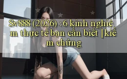 Sv888 (2026) 6 kinh nghiệm thực tế bạn cần biết kiểm chứng